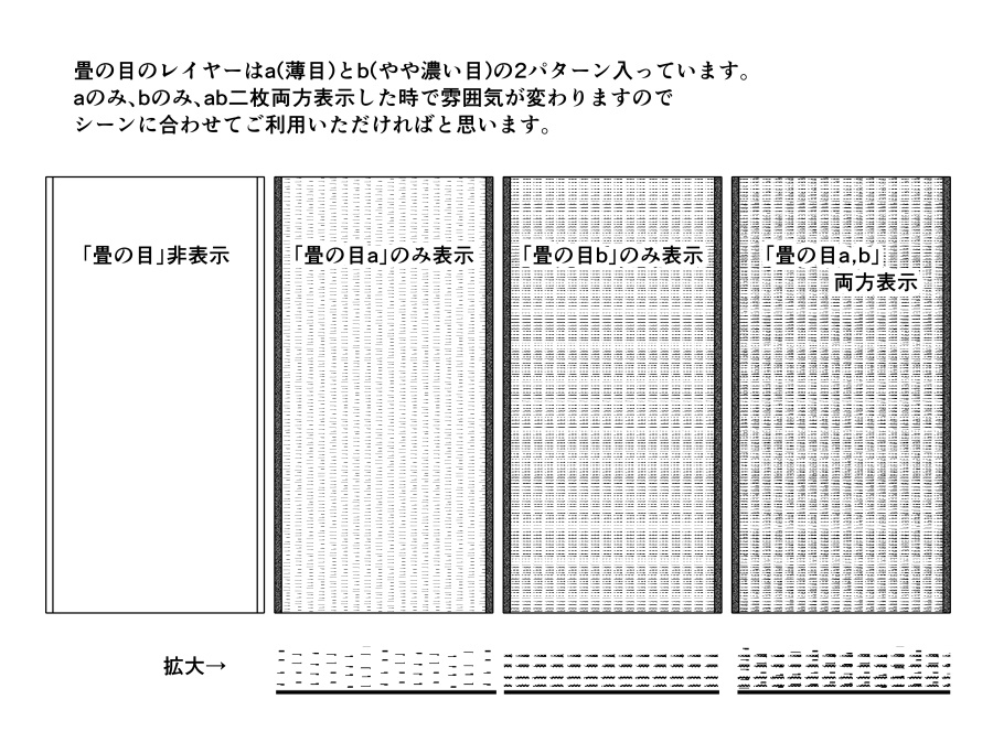 山吹畳(タタミ)セット【クリスタ用】
