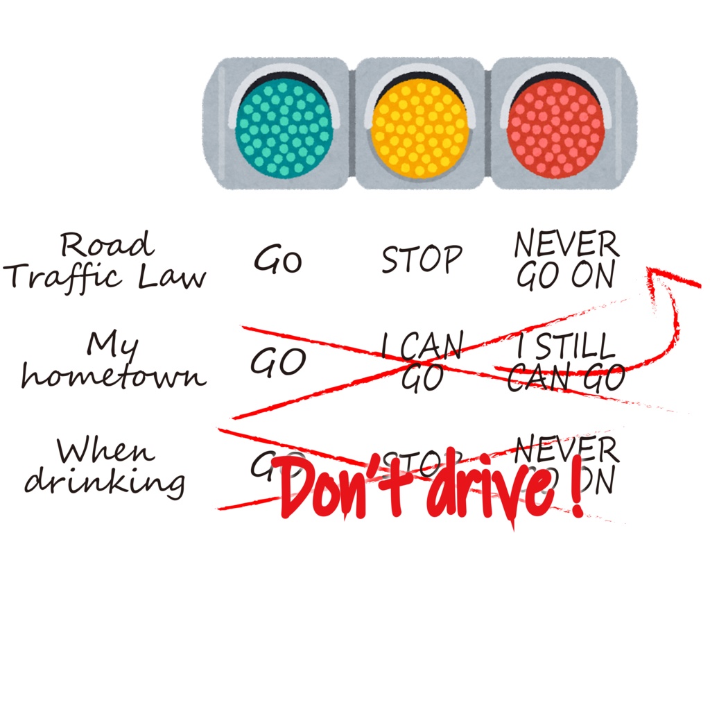 安全運転 道交法Tシャツ