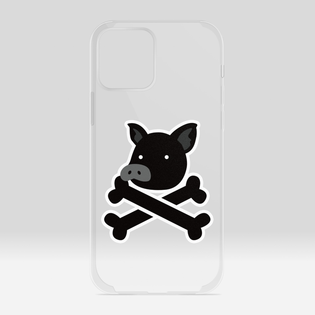 とんこつ クリアiPhoneケース