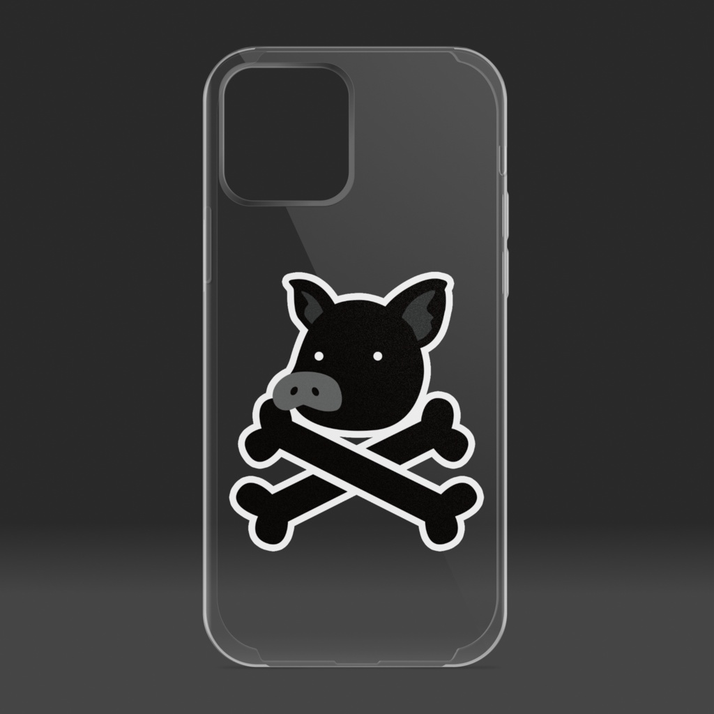 とんこつ クリアiPhoneケース