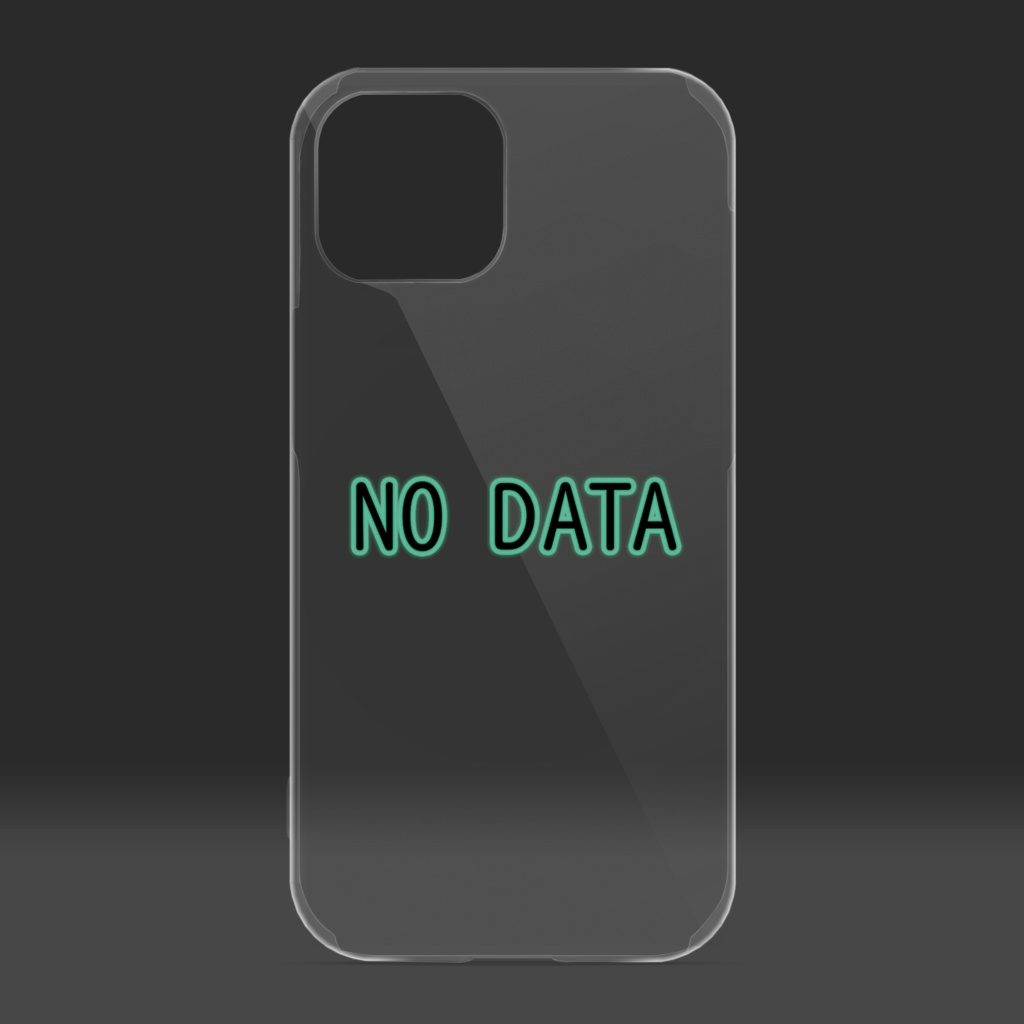 NO DATA クリアiPhoneカバー