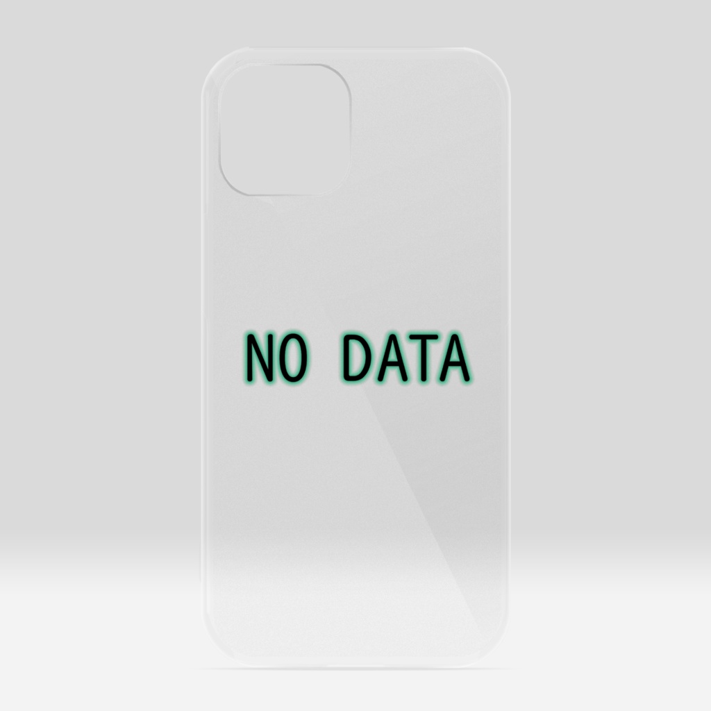 NO DATA クリアiPhoneカバー
