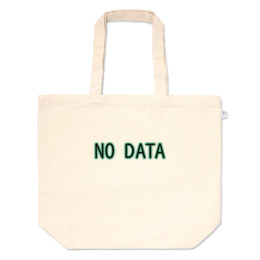 NO DATA トートバッグ