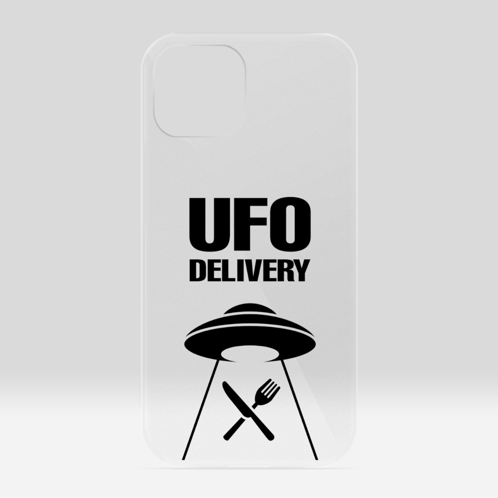 UFOデリバリー クリアiPhoneケース（明色用）
