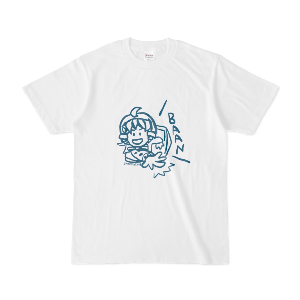 norikazu YUKI TETO 2023　白Tシャツ　青