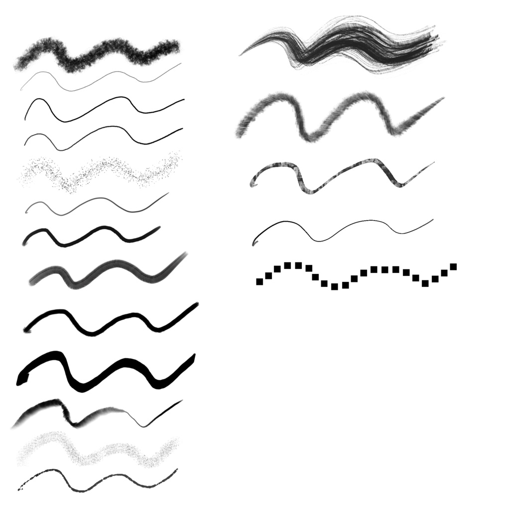 procreate オリジナルブラシ