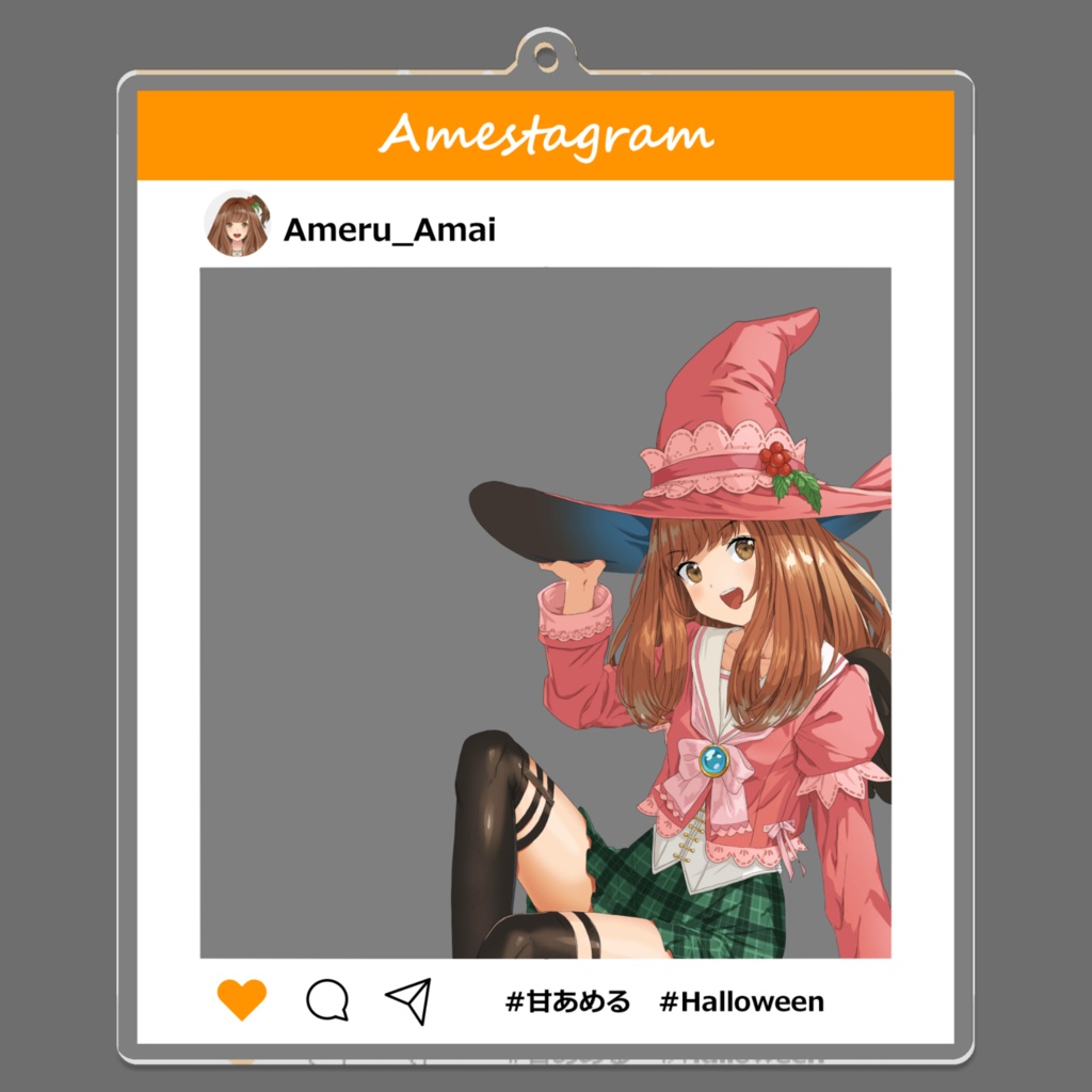 SNS風おでかけアクリルキーホルダー(ハロウィン)