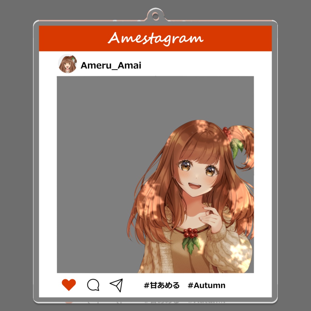 SNS風おでかけアクリルキーホルダー(オータム)