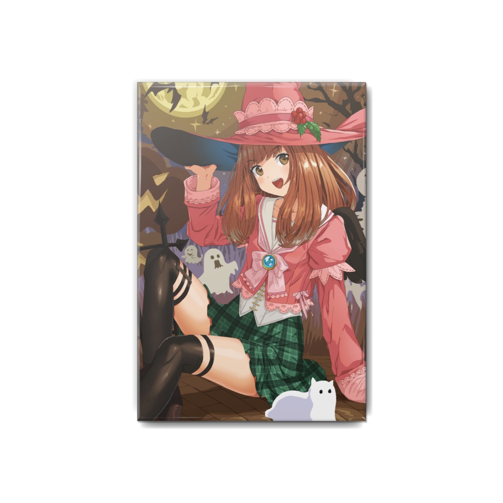 しかく缶バッジ(ハロウィン)