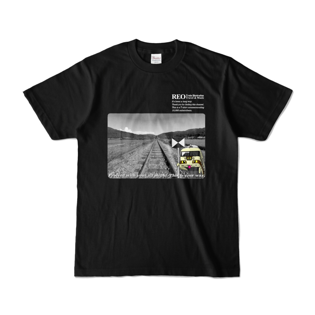 Reo １万人突破記念Tシャツ６(ブラック)