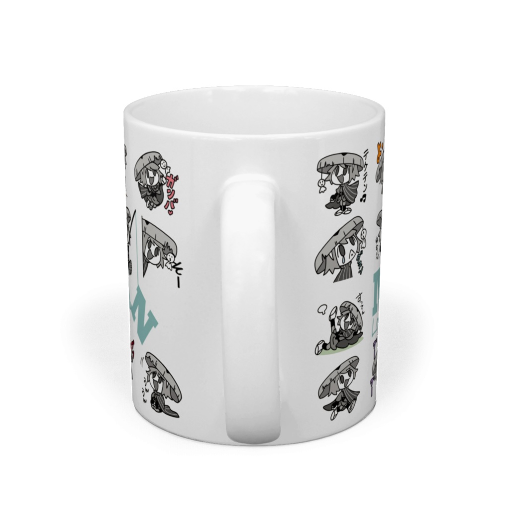 またたびちゃんのかわいいマグカップ・グリーン