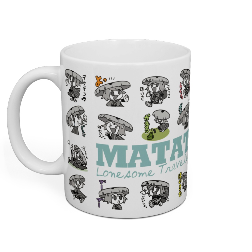 またたびちゃんのかわいいマグカップ・グリーン