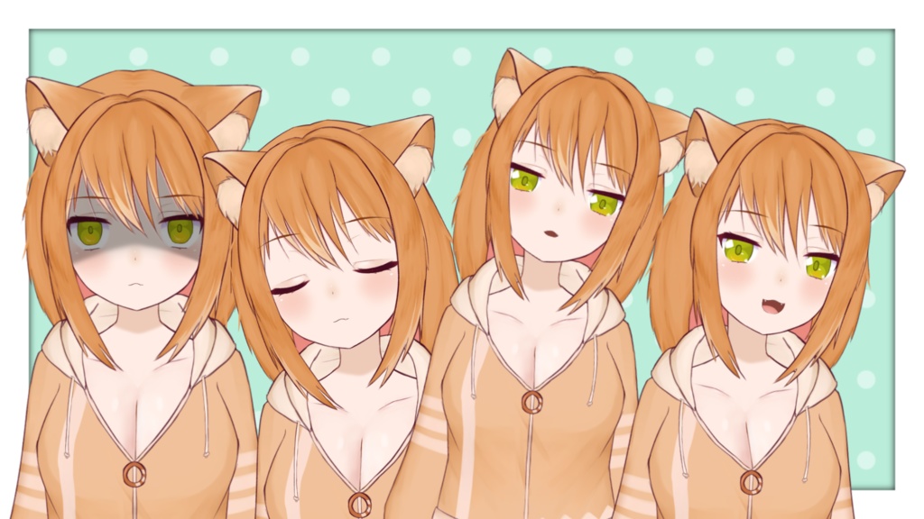 【Live2D】【VTS/NizimaLIVE】オレンジ猫 orange cat