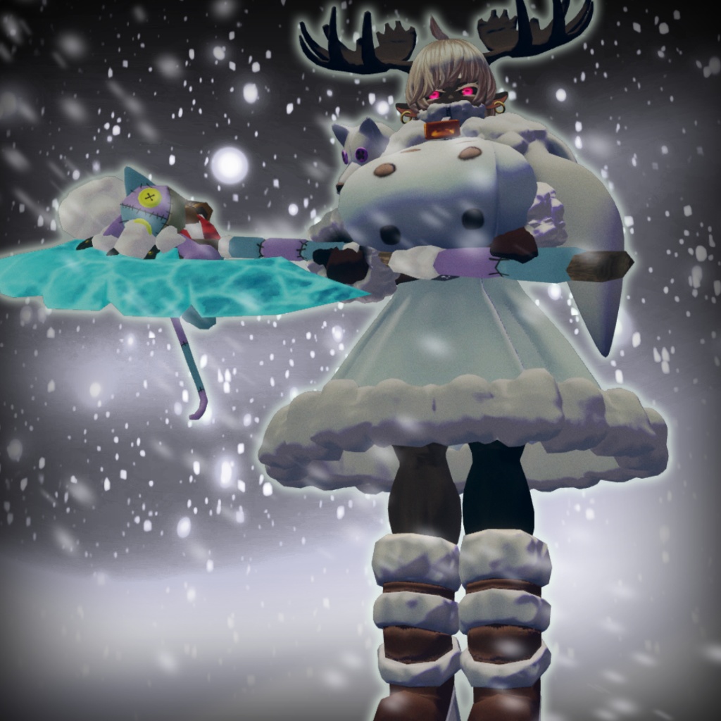 【衣装＆武器モデル】バイキングコート＆雪崩裂きの大斧アバランティア