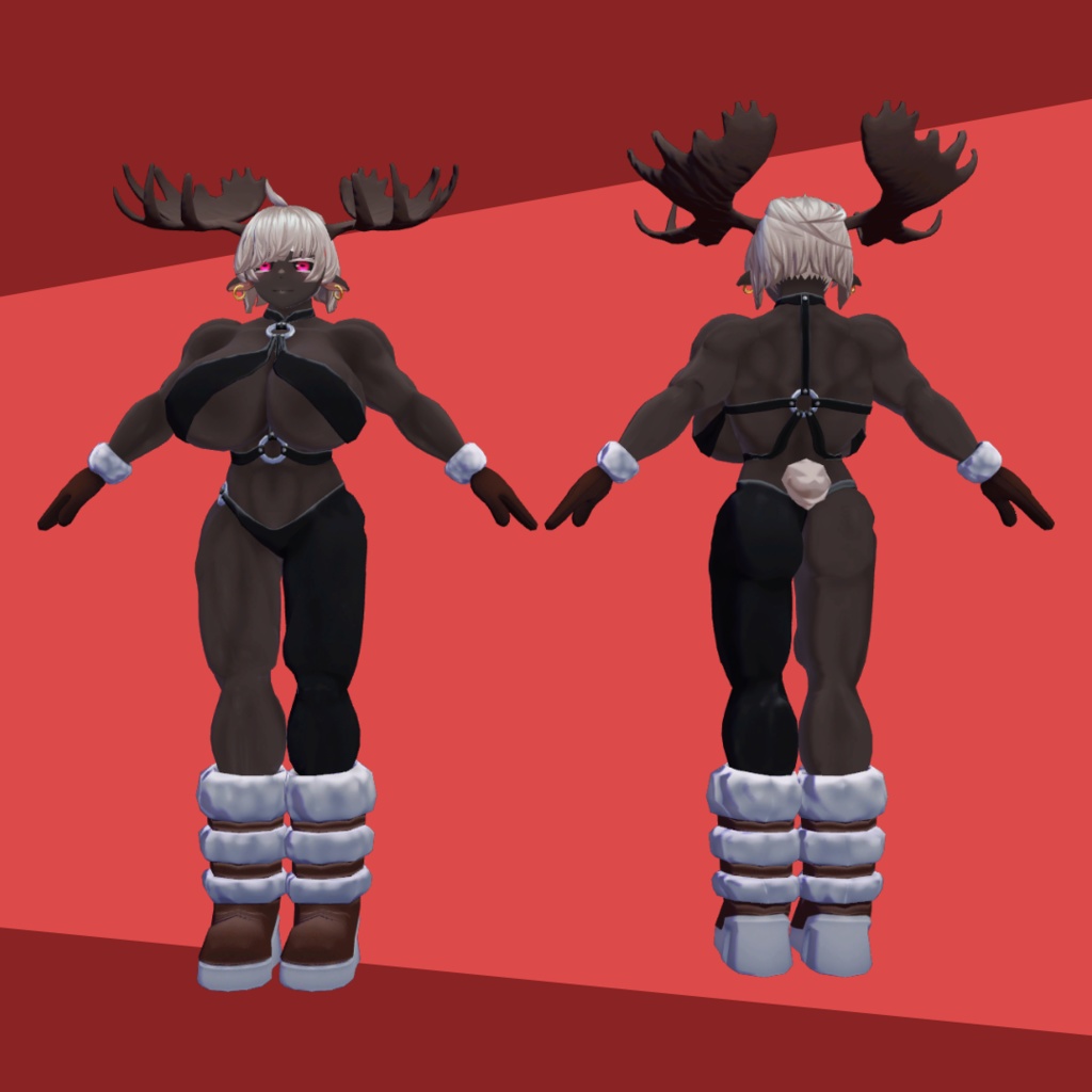 【衣装&武器モデル】バイキングコート&雪崩裂きの大斧アバランティア