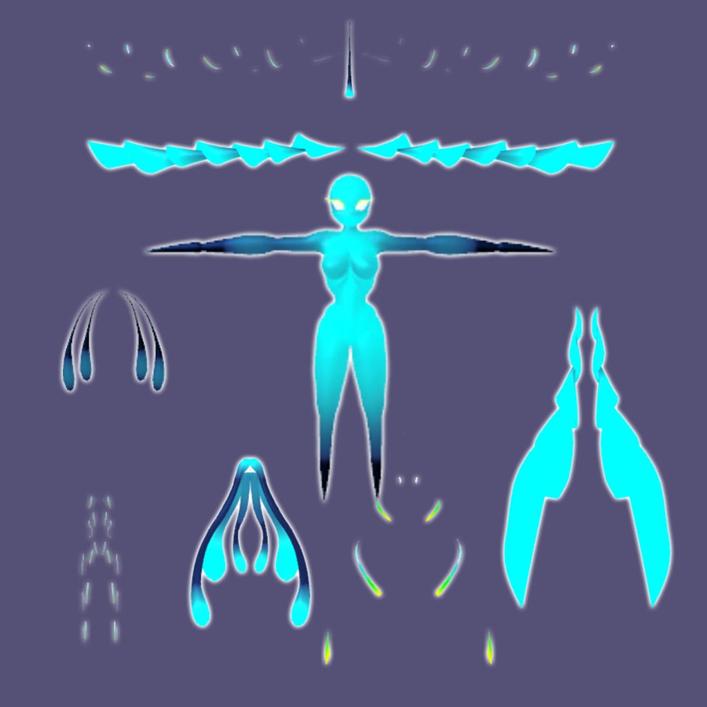 【オリジナル3Dモデル】ルリュネ Lulyune