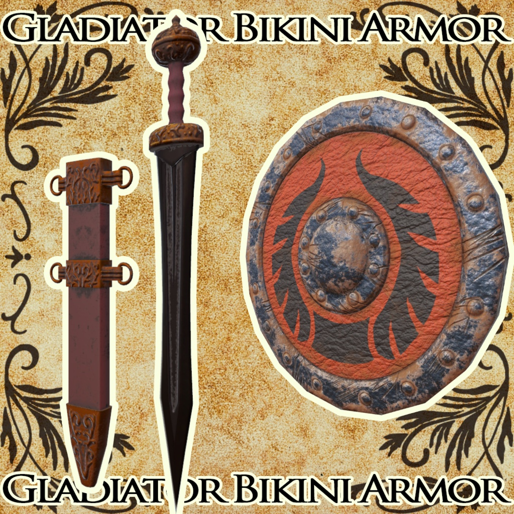 【衣装モデル】グラディエータービキニアーマー