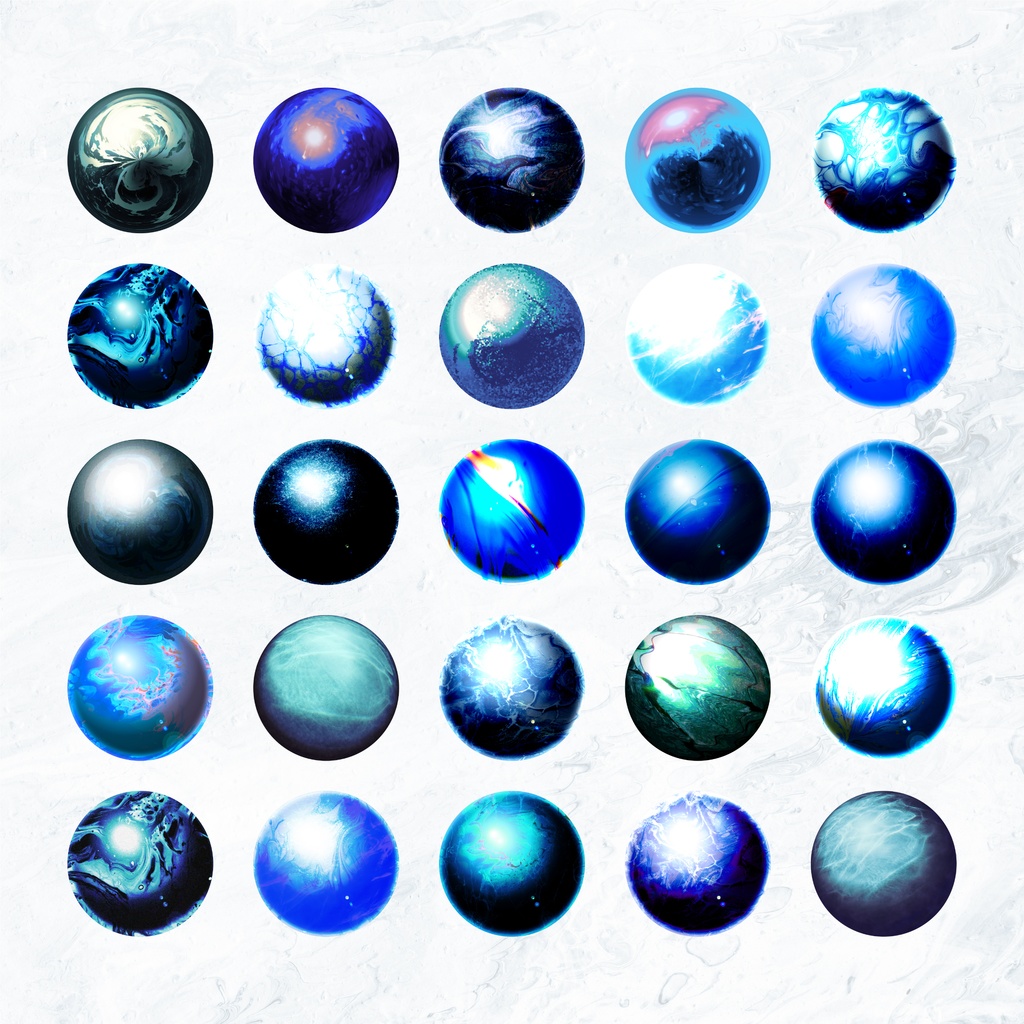 【商用利用可/無料版有】海のようなMatCap/50種