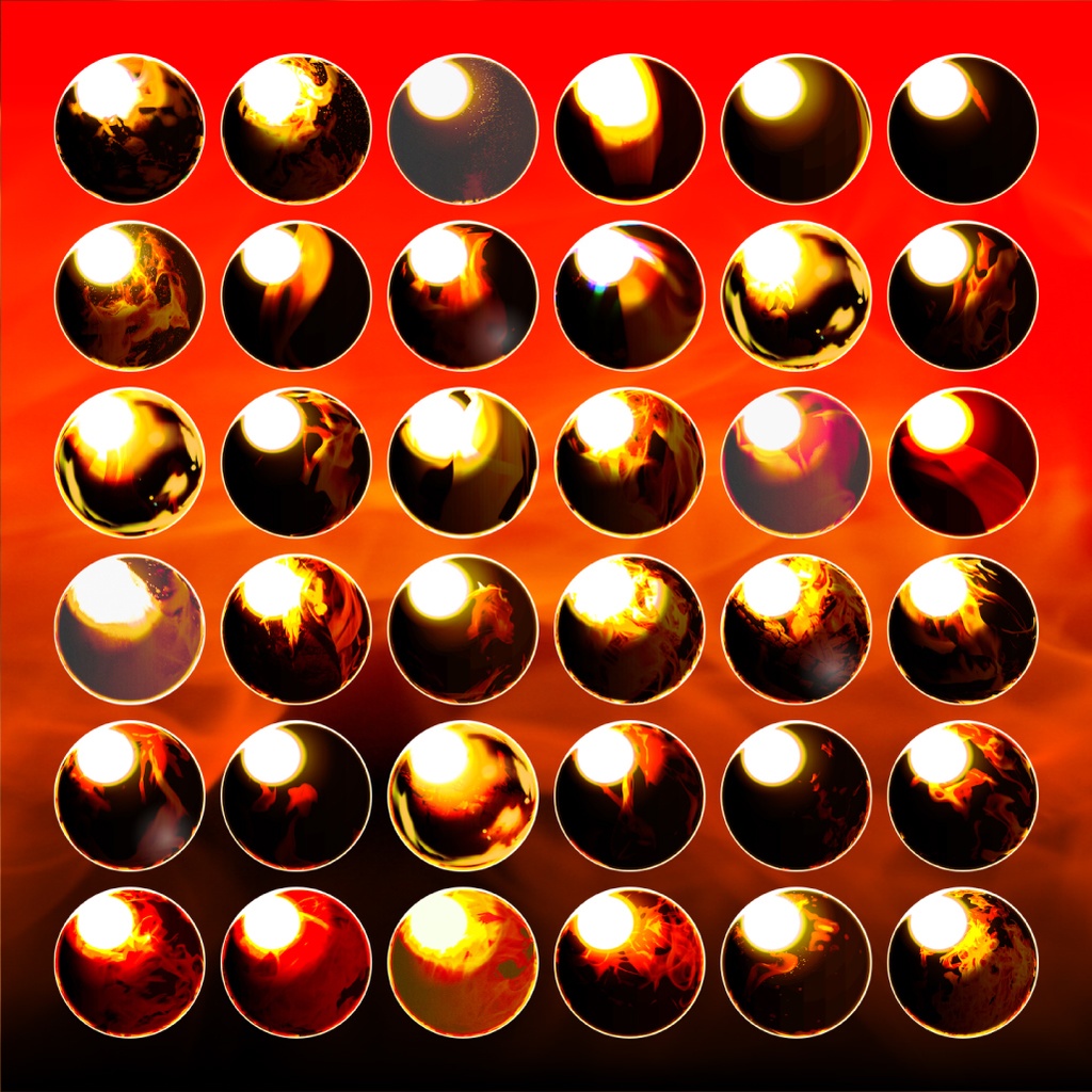 【商用利用可/無料版有】炎のMatCapパック/150種🔥