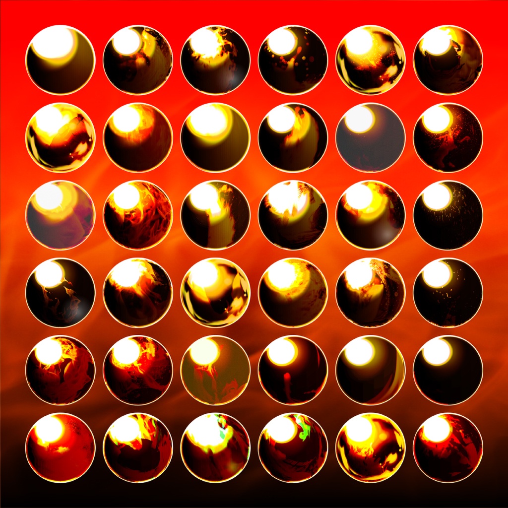 【商用利用可/無料版有】炎のMatCapパック/150種🔥