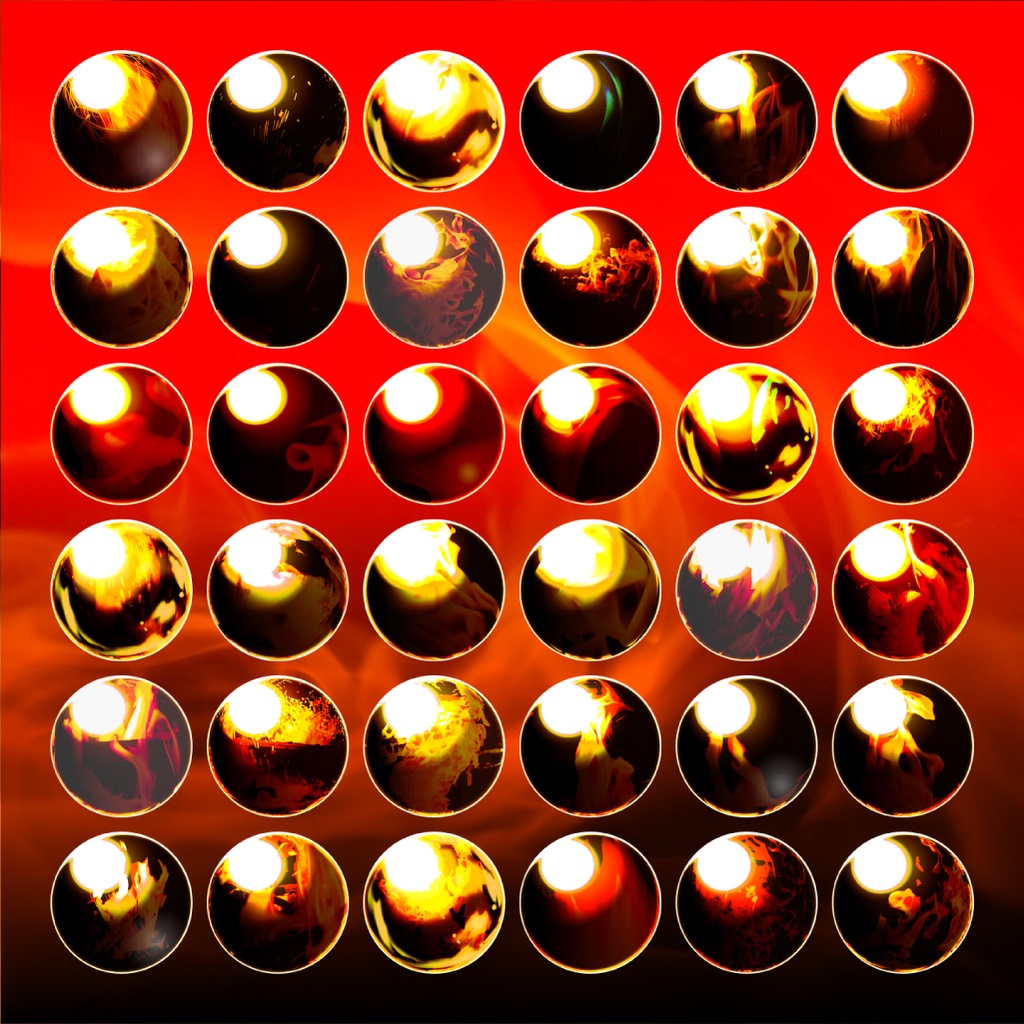 【商用利用可/無料版有】炎のMatCapパック/150種🔥