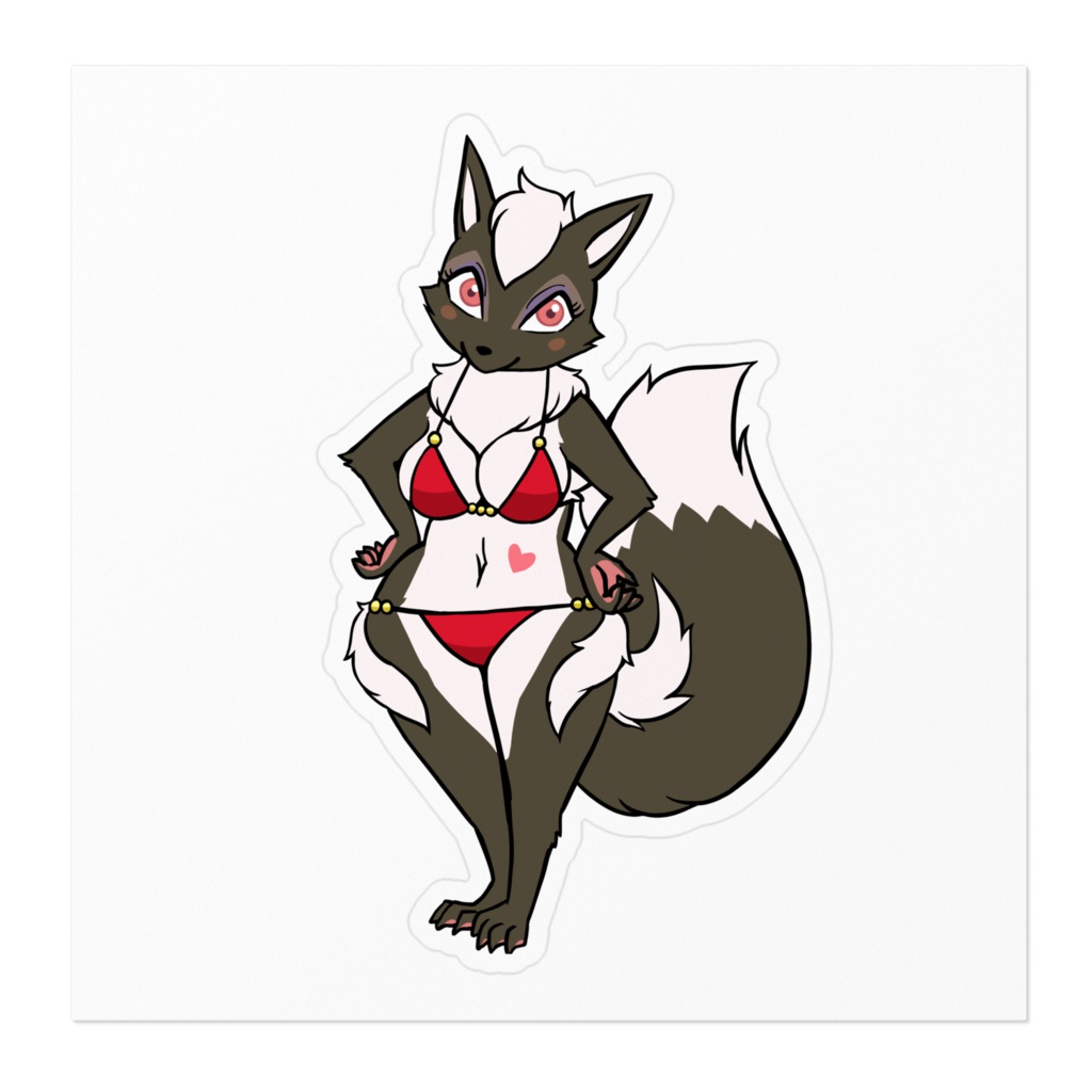 ビキニのカオリちゃんステッカー