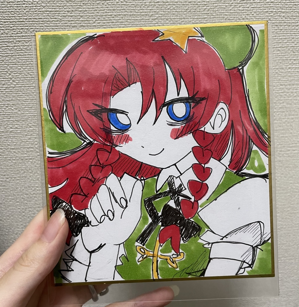 例大祭22 紅美鈴　色紙