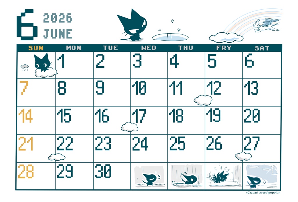 2025年卓上カレンダー