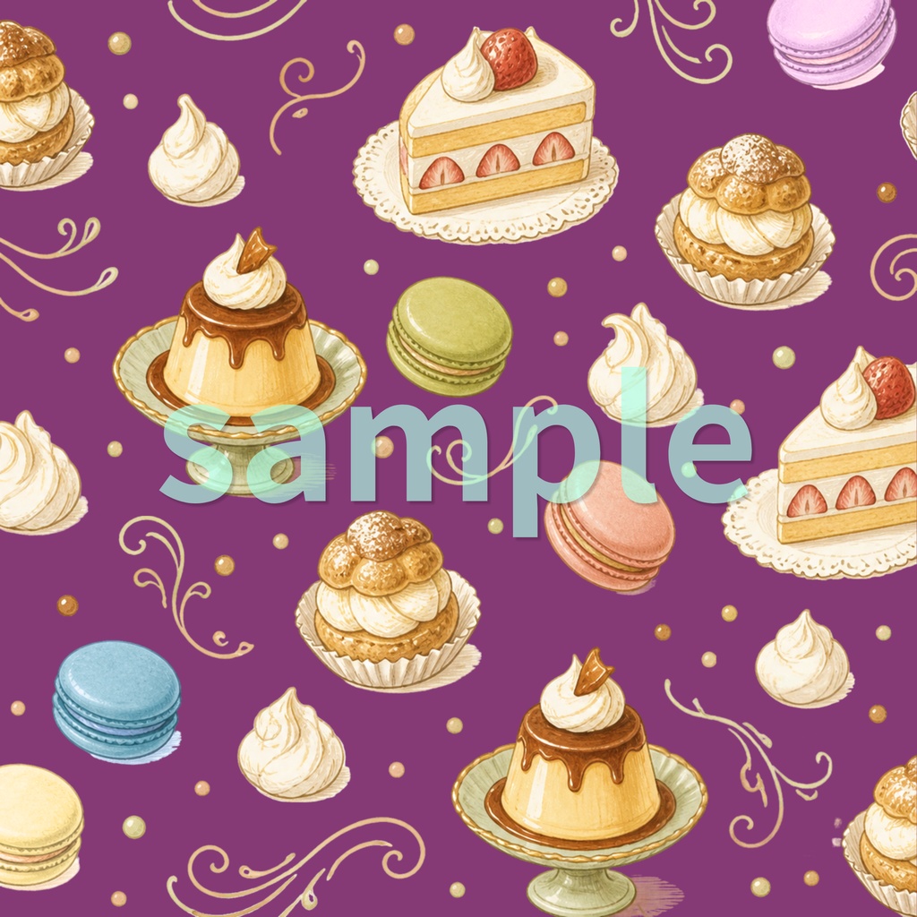 スイーツ柄🍰　デジタルペーパー