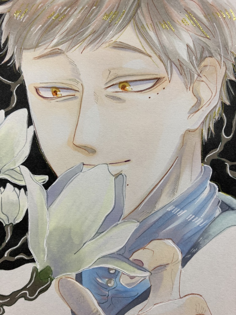 ハガキ大原画・秋山先生