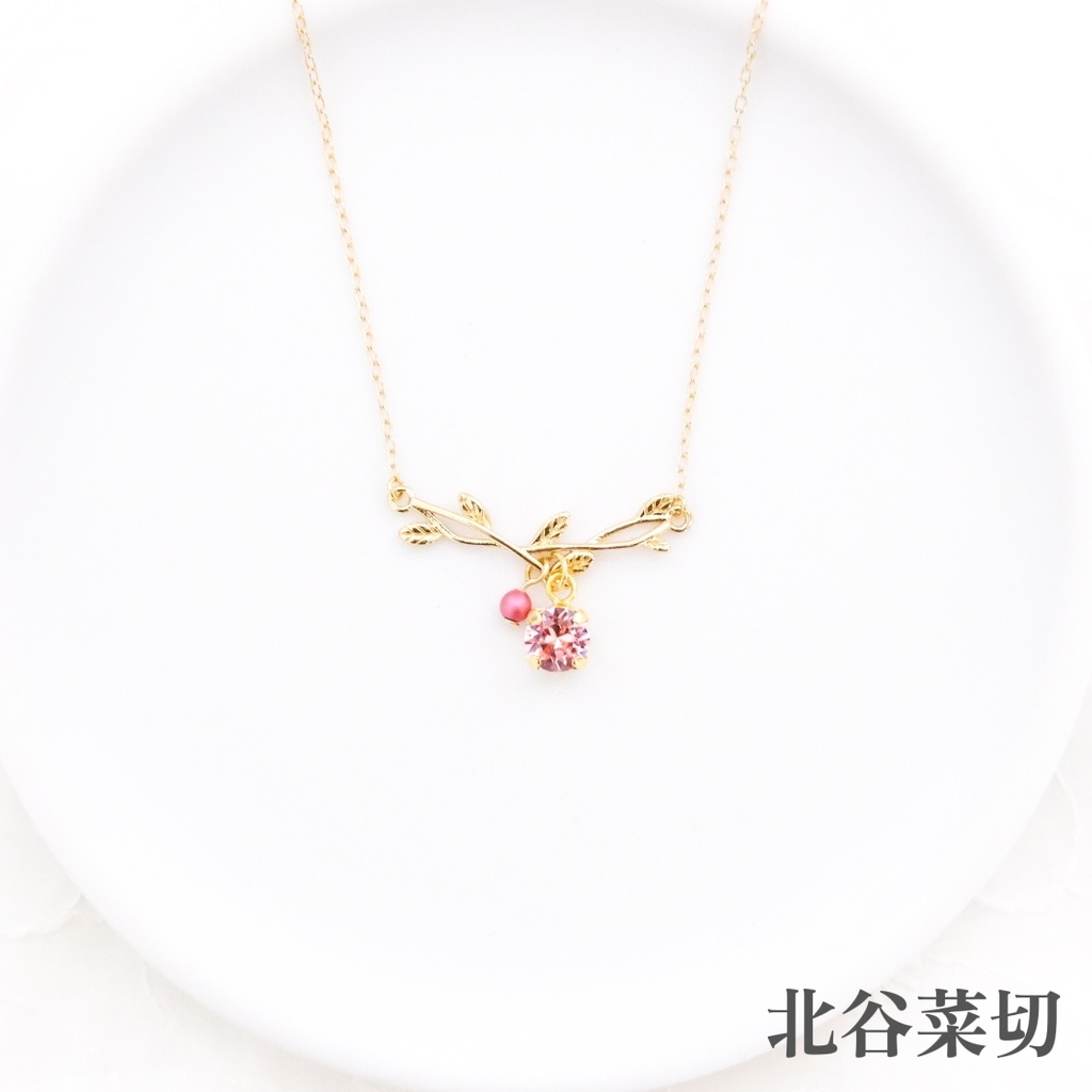 刀剣乱舞イメージ 小枝とクリスタルガラスのネックレス