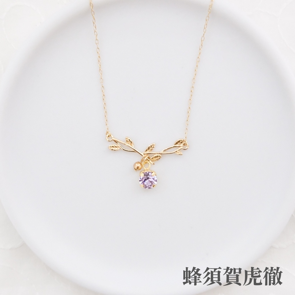 刀剣乱舞イメージ 小枝とクリスタルガラスのネックレス