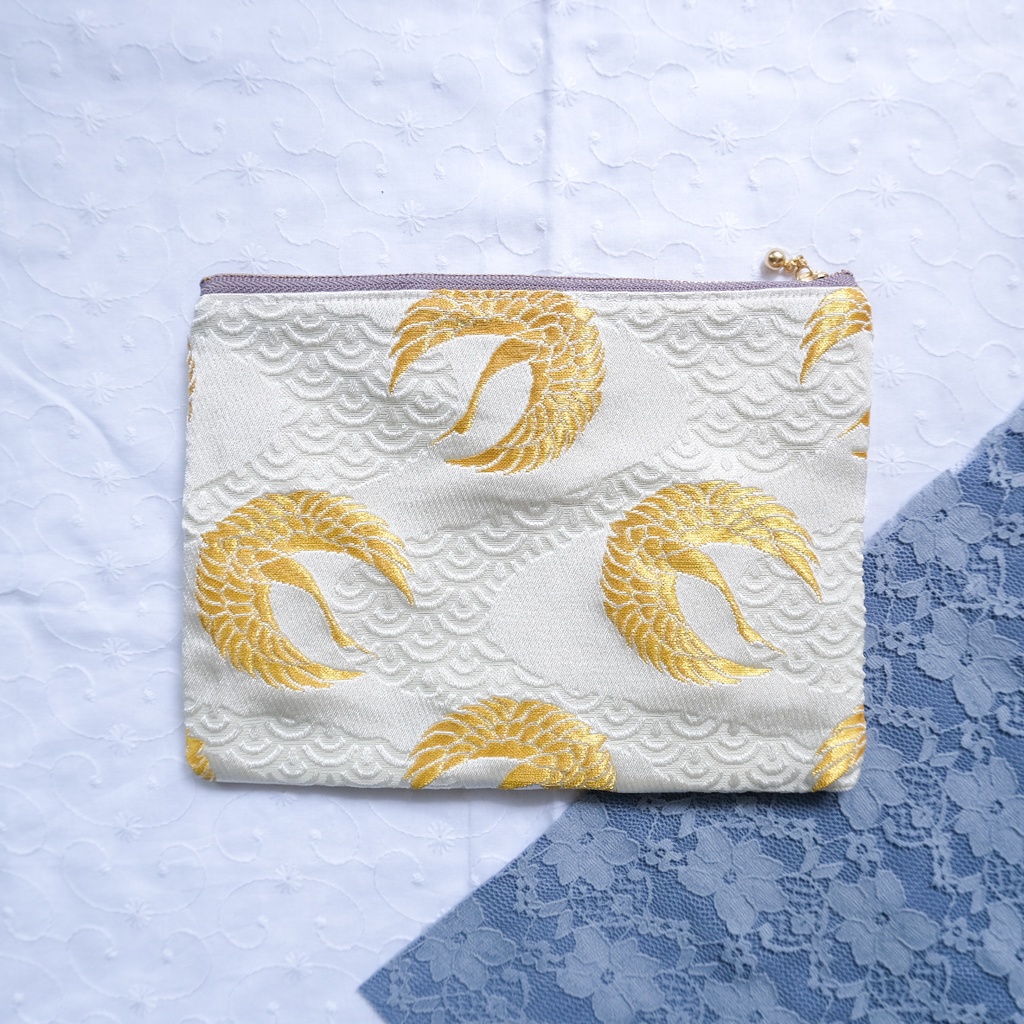 刀剣乱舞 フラットポーチ 金襴ver. 鶴丸国永 燭台切光忠