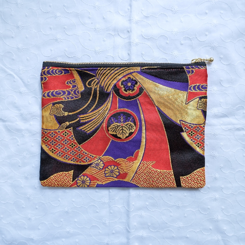 刀剣乱舞 金襴ver. フラットポーチ 大倶利伽羅 山姥切国広