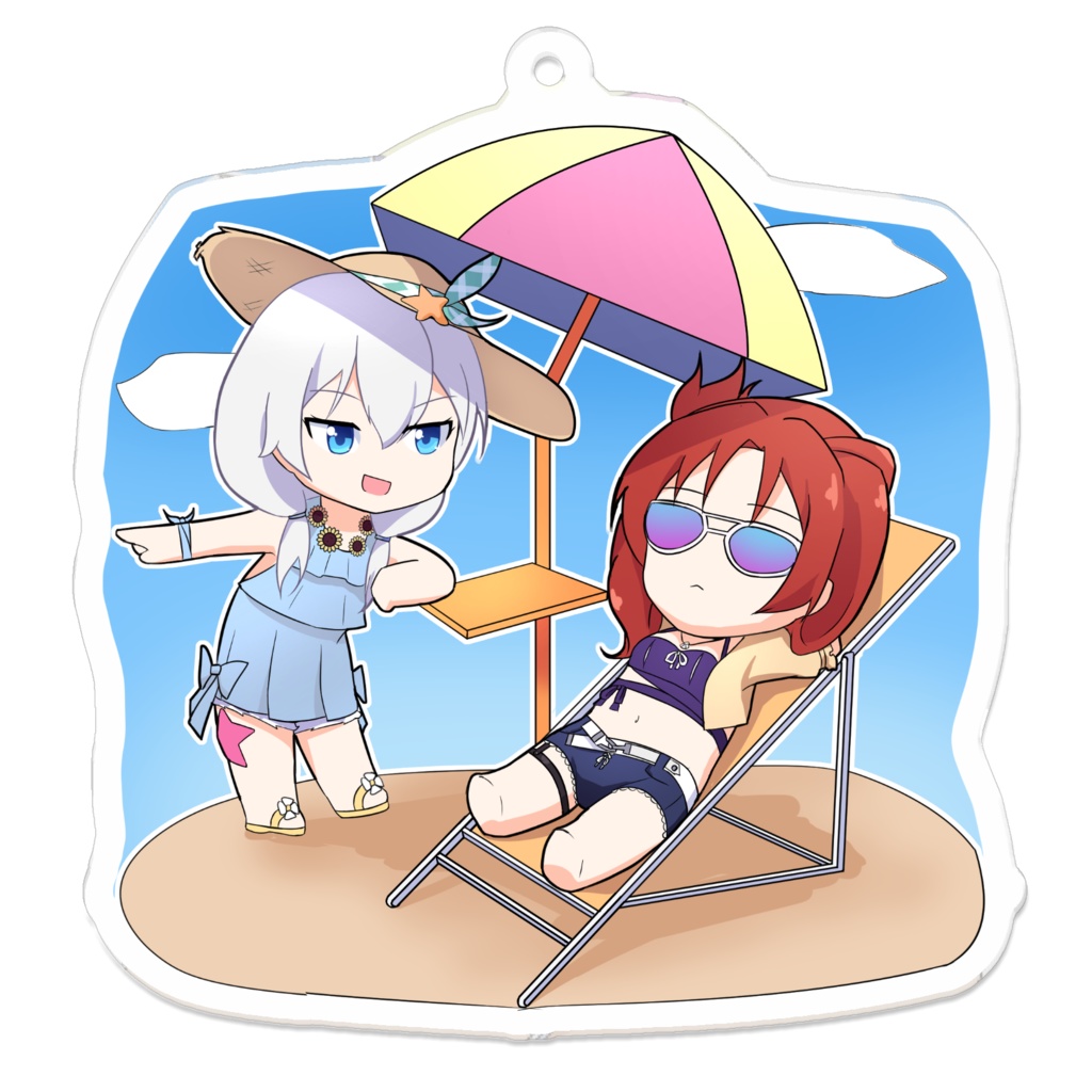 Himeko and Theresa Acrylic Keychain