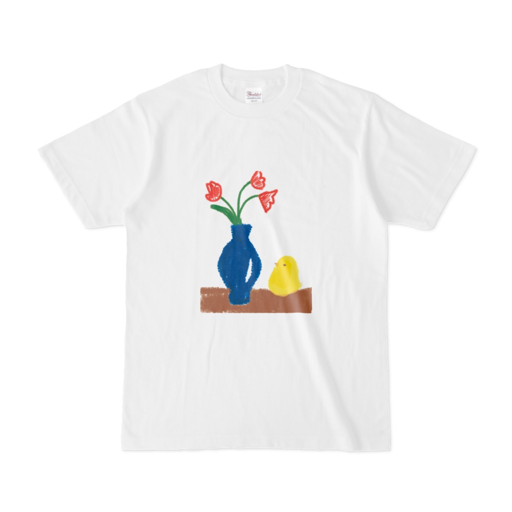 ひよことお花Tシャツ