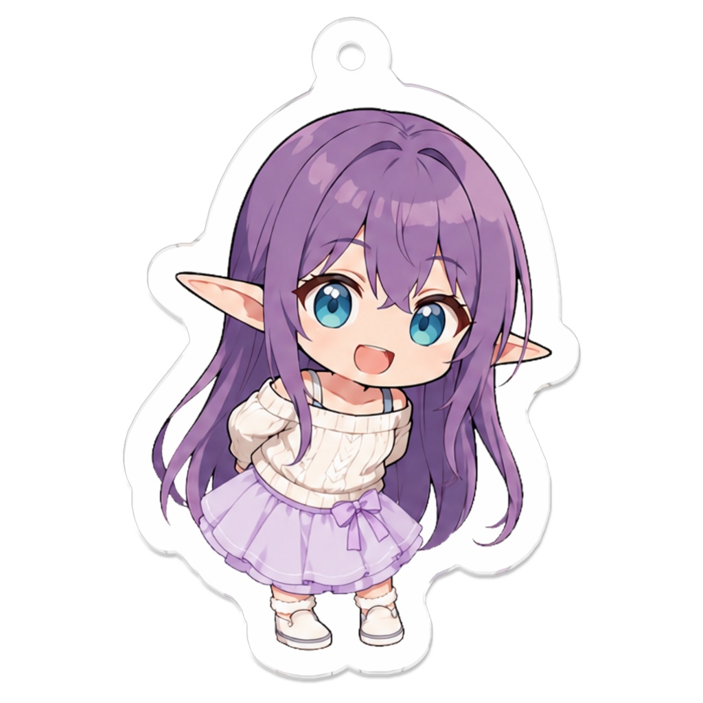 うちの子エルフのアクリルキーホルダー