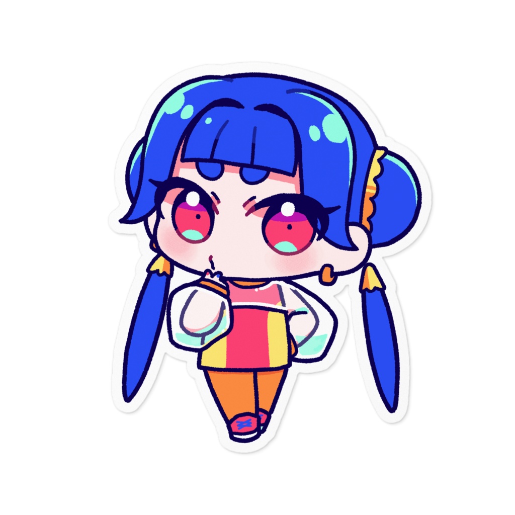 レトロネオンガール　レイ　ステッカー