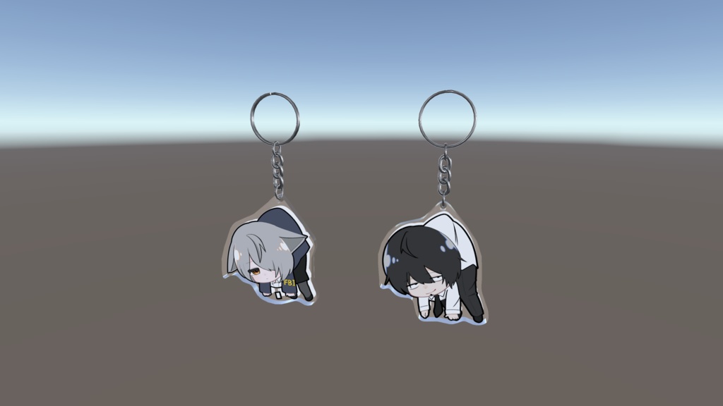 IRREGULAR'S オリジナルキーホルダー3Dモデル