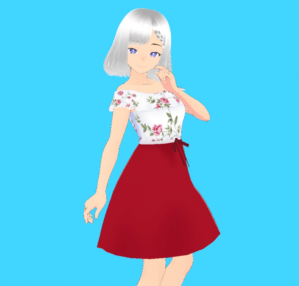half dress flower 