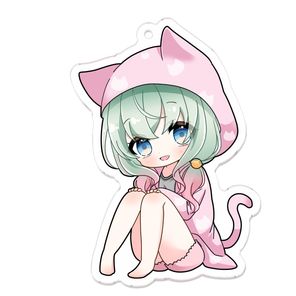 小鳩ひよ菜パジャマアクキー(にっこり)