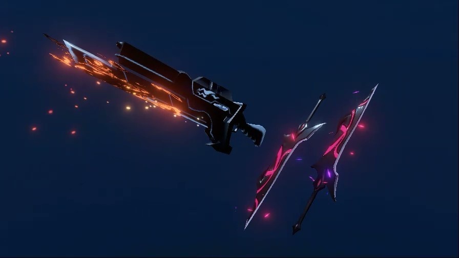 ウェポン・レプリカ 双剣&ガンブレード