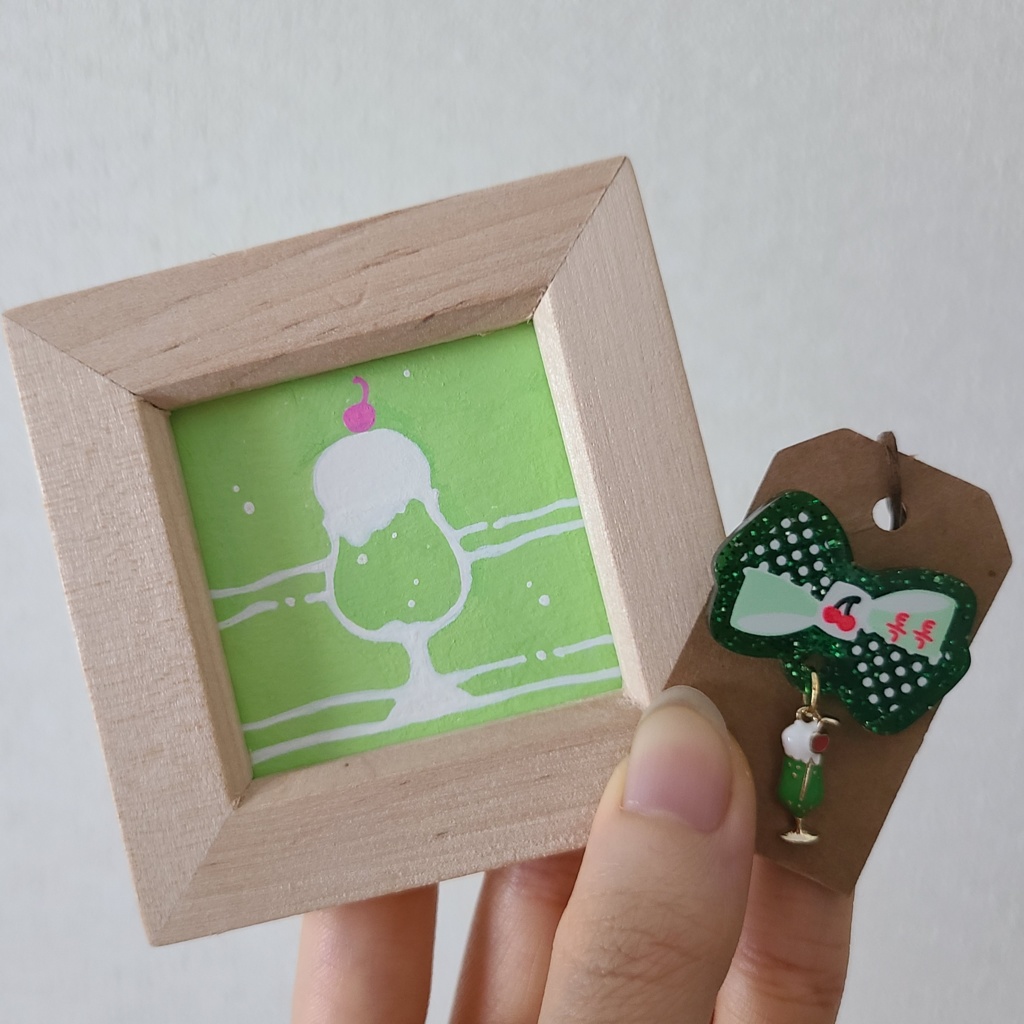 クリイムソーダセット【ミニ原画＋アクリルピンズ】
