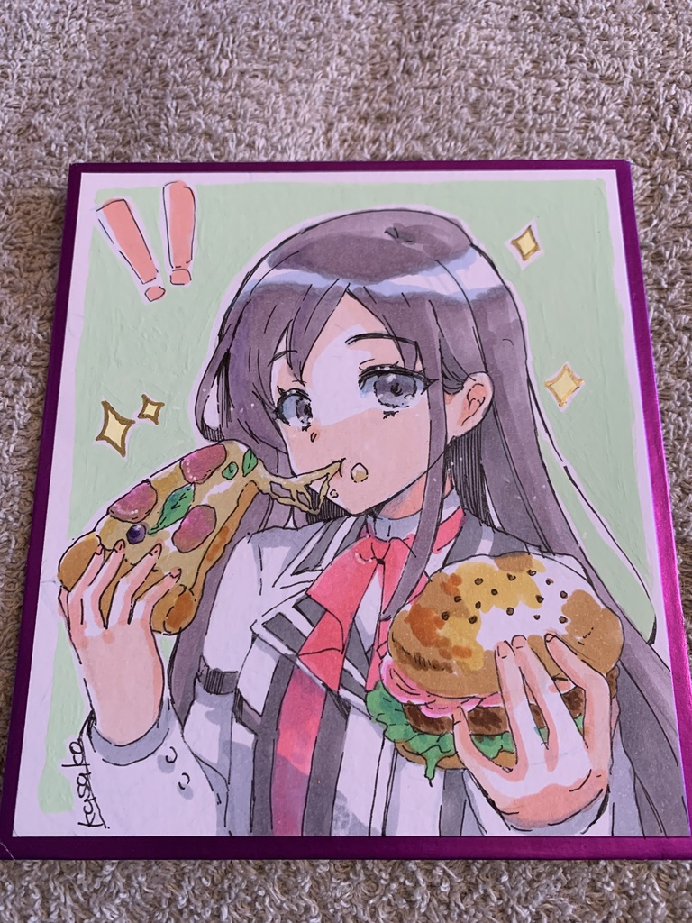 無職転生 ナナホシ 手描き色紙