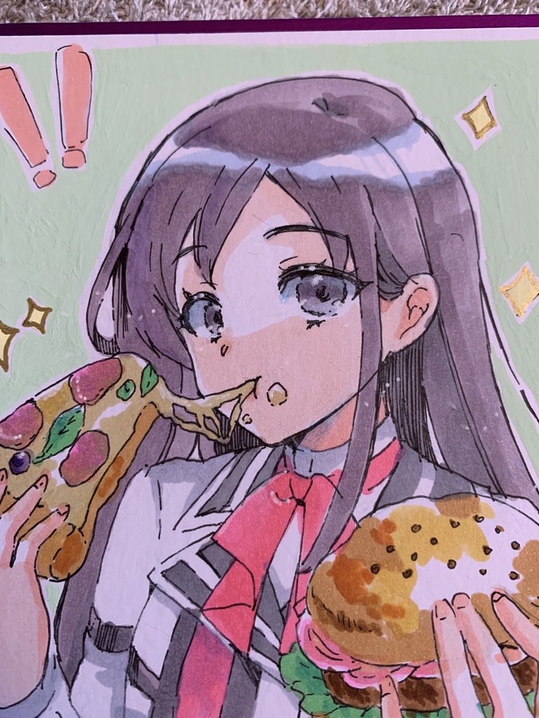 無職転生 ナナホシ 手描き色紙