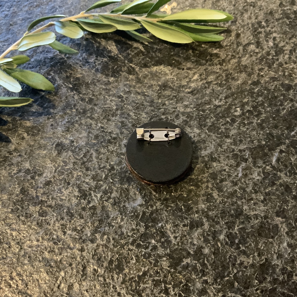 【 ハンドメイド 】まん丸 ブローチ