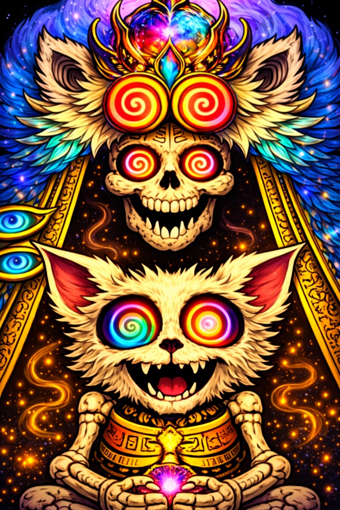 Void Monarch Companion Spirit PNG VTuber Pet (Animated Style)