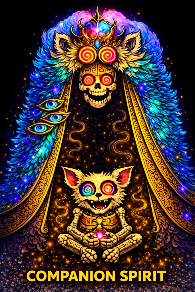 Void Monarch Companion Spirit PNG VTuber Pet (Animated Style)