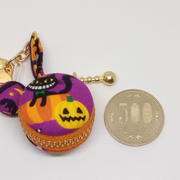 ハロウィン★マカロンポーチのキーホルダー・バッグチャーム#5