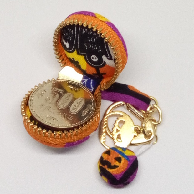 ハロウィン★マカロンポーチのキーホルダー・バッグチャーム#5